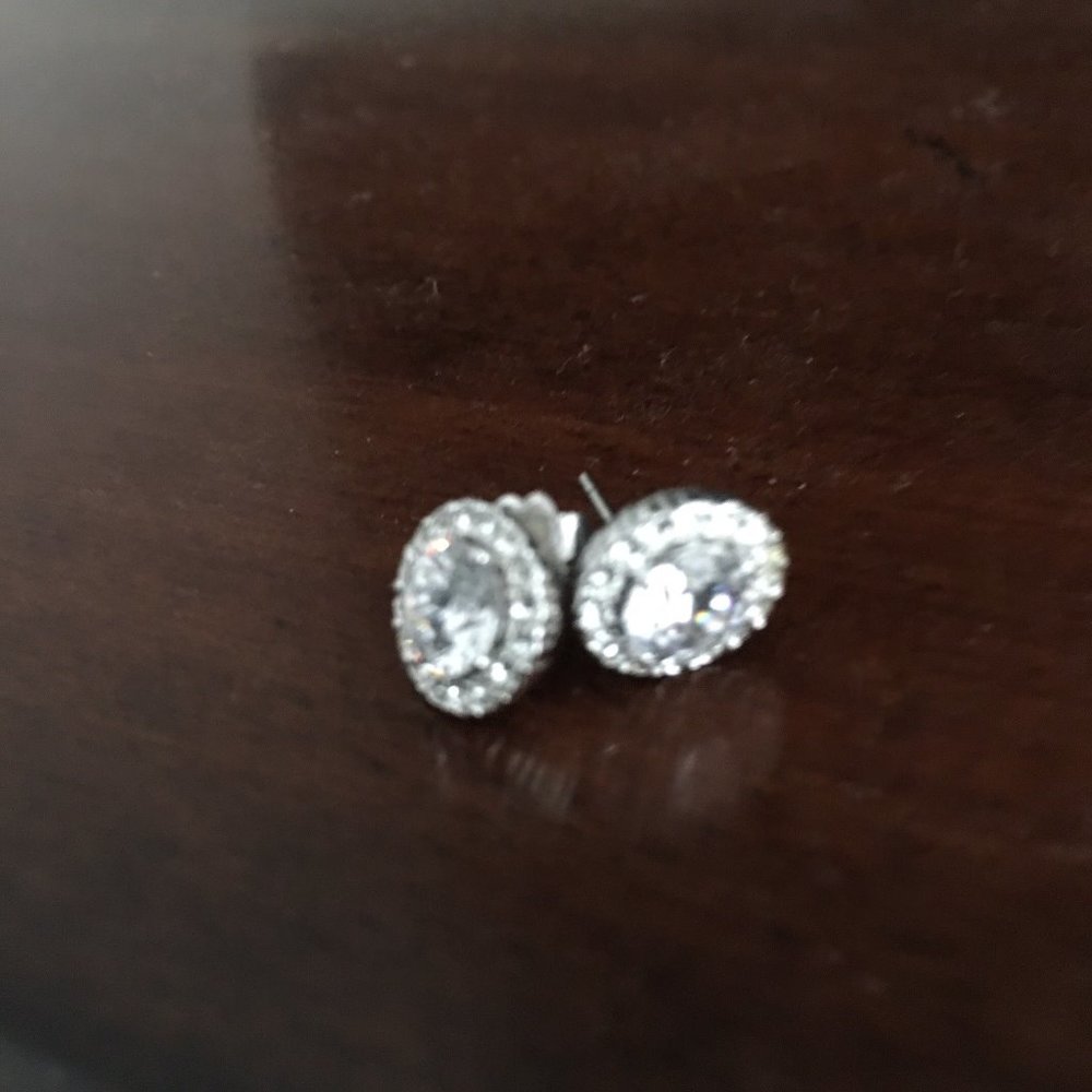 Nordstrom studd earrings, silver color, NWOT